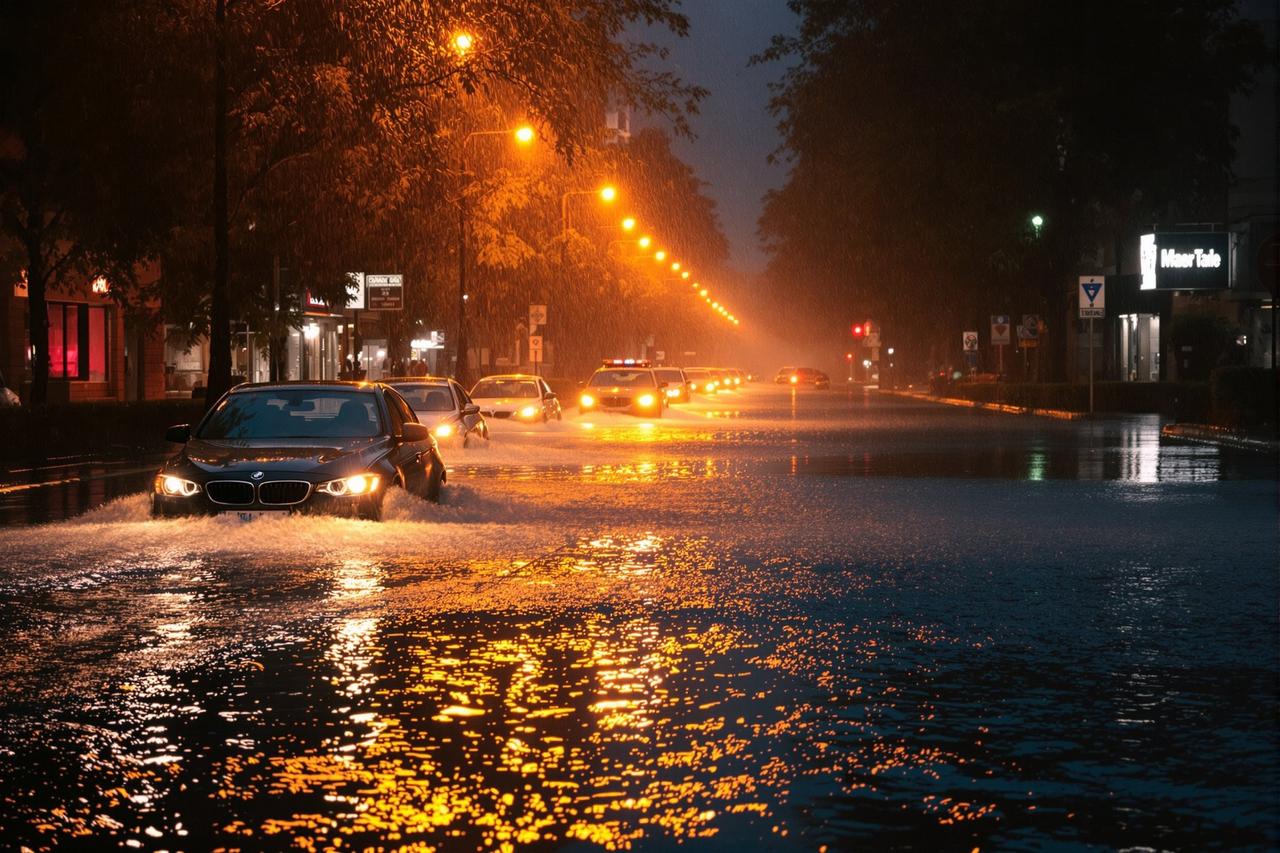 某城市突降特大暴雨，全城开启看海模式 - 黑料热播